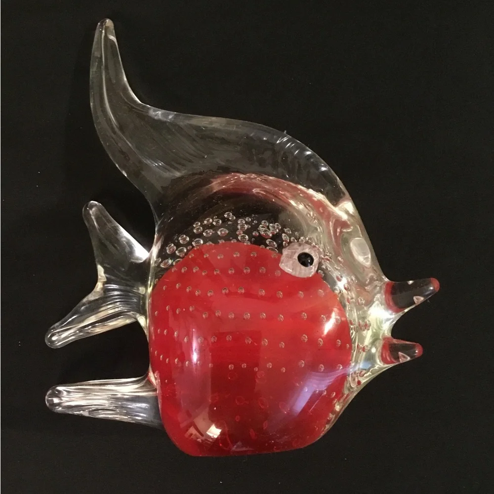 VINTAGE ART GLASS FISH - Picture 1 of 5